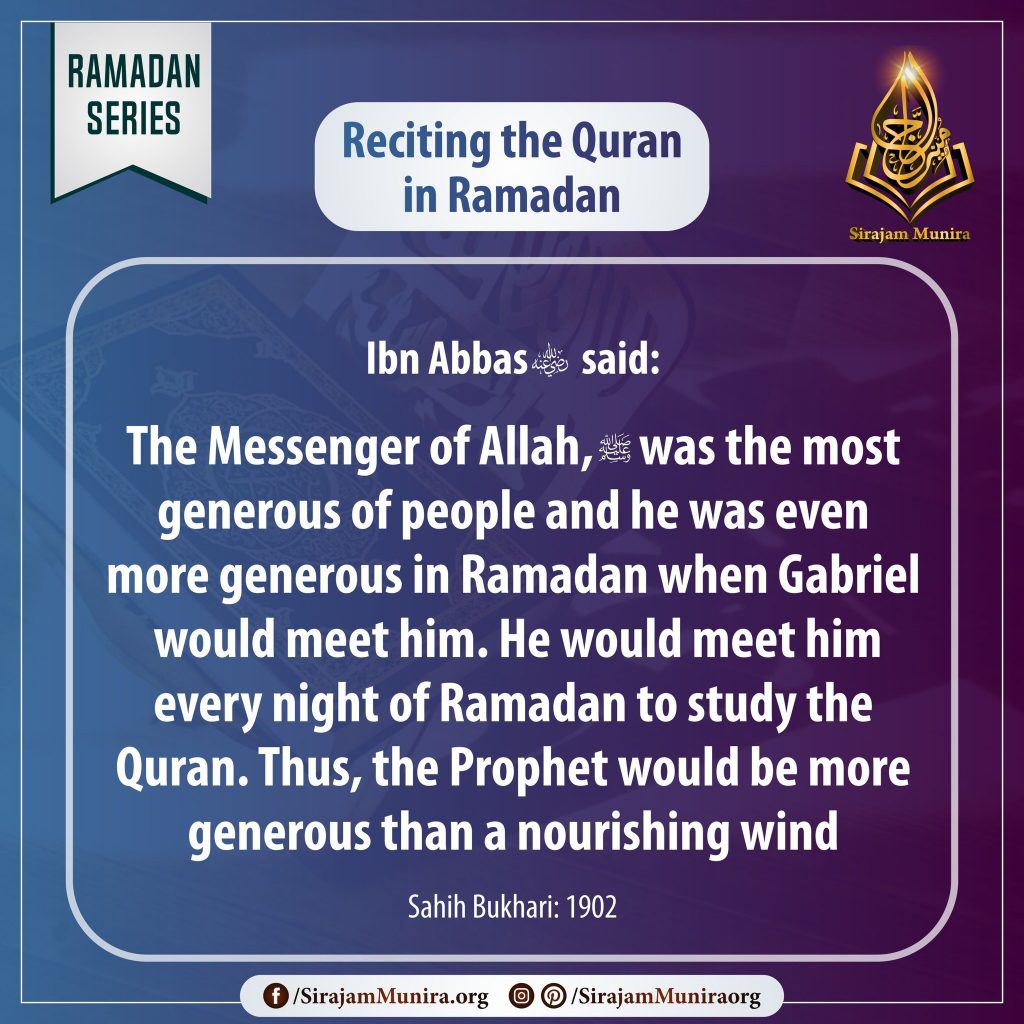 Reciting the Quran in Ramadan