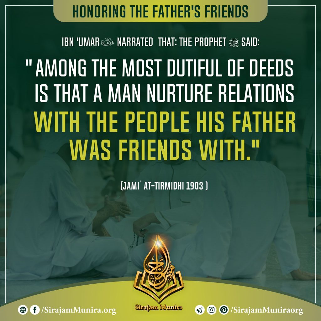 Honoring the father's friend