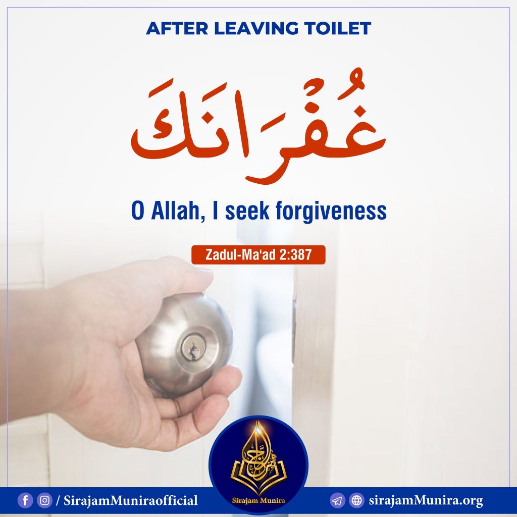what to say after After leaving toilet