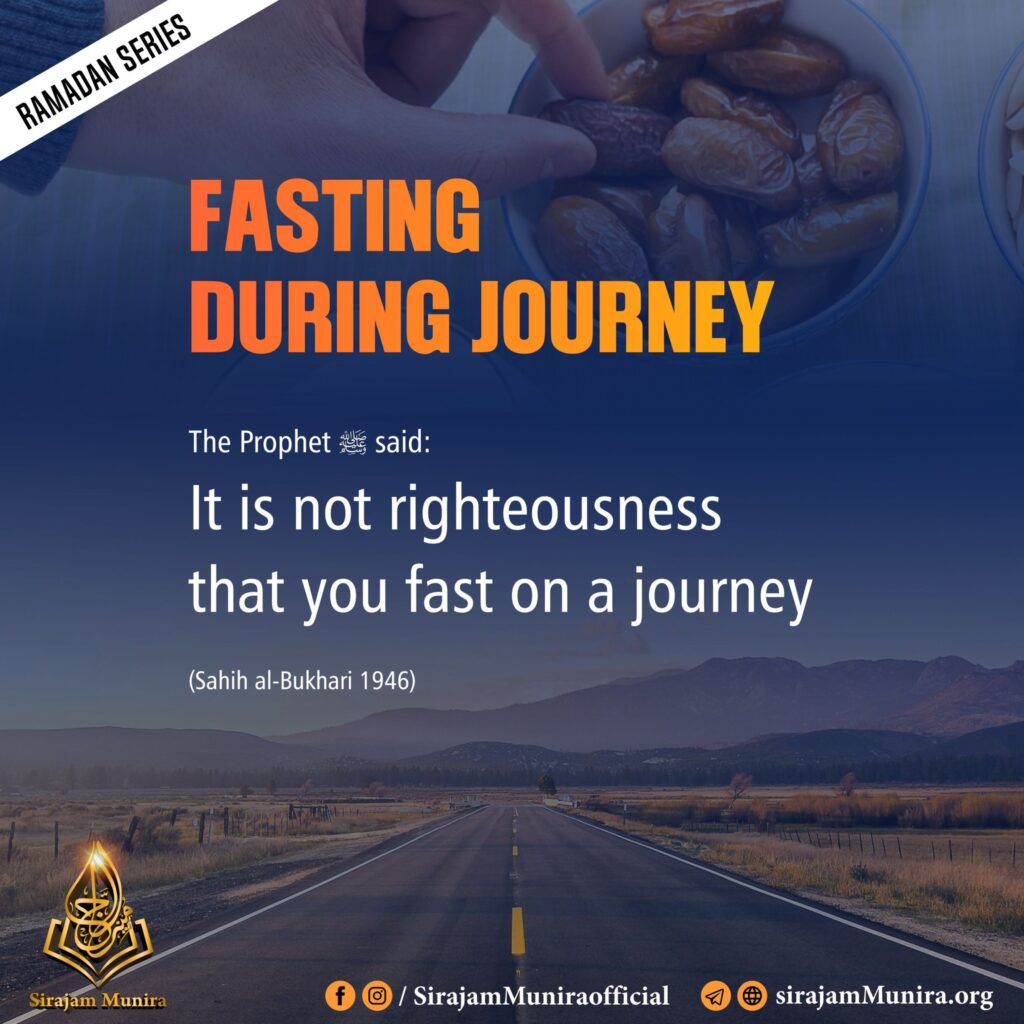 Fasting During journey