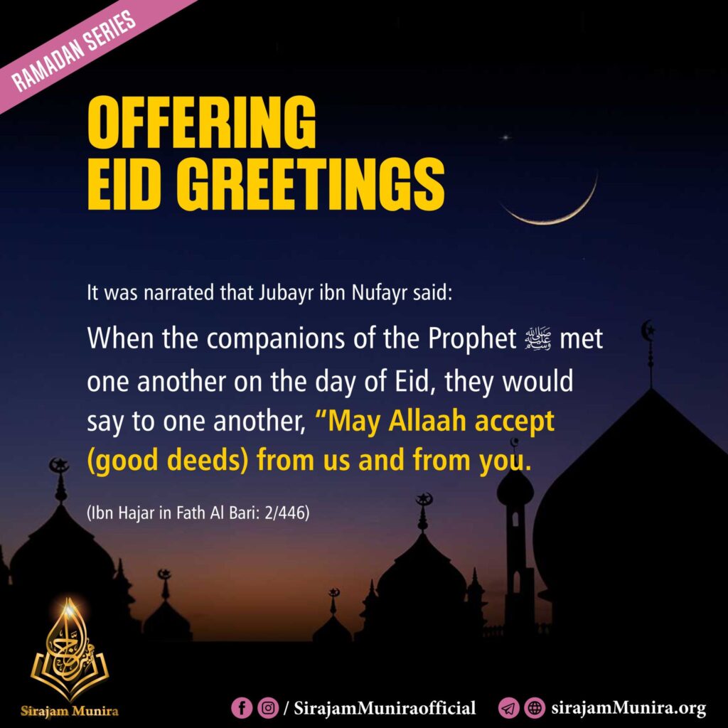 Offering Eid Greetings